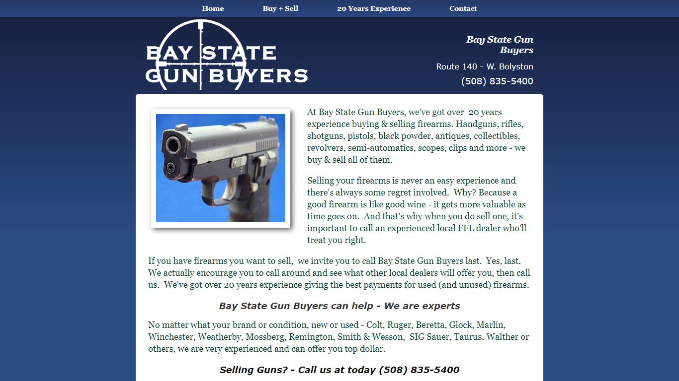 Bay State Gun Buyers MA Gun Buyer - FFL Firearms Dealer (508) 835-5400 ...